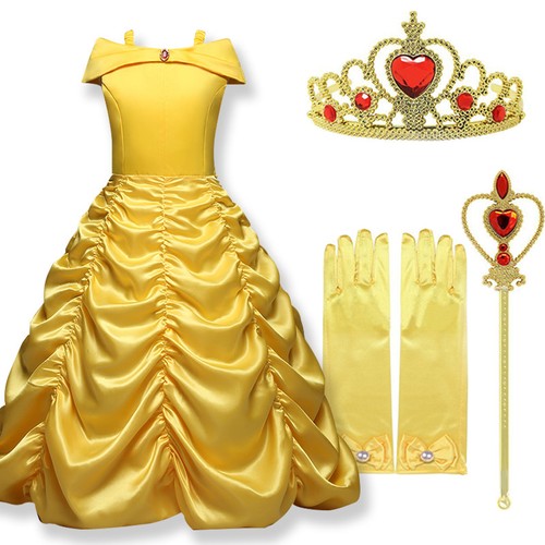 Girls Size 2 9t Halloween Girls Beauty And The Beast Princess Belle Wedding Clothing Shoes Accessories Misbits Ro