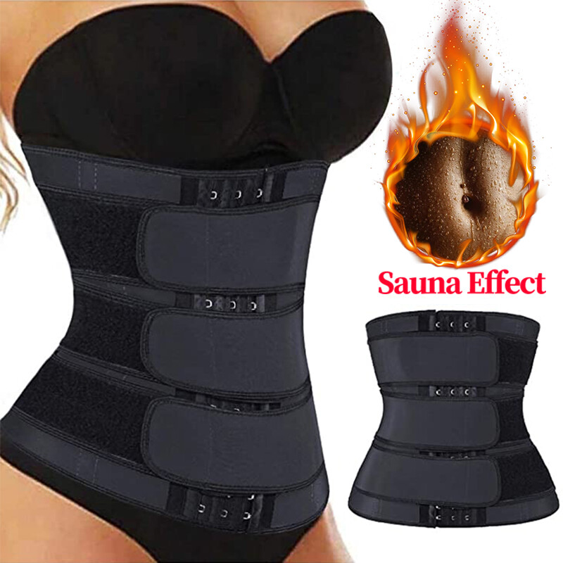 Women Sauna Sweat Waist Trainer Corset Weight Loss Body Shaper Yoga Slimmer Belt