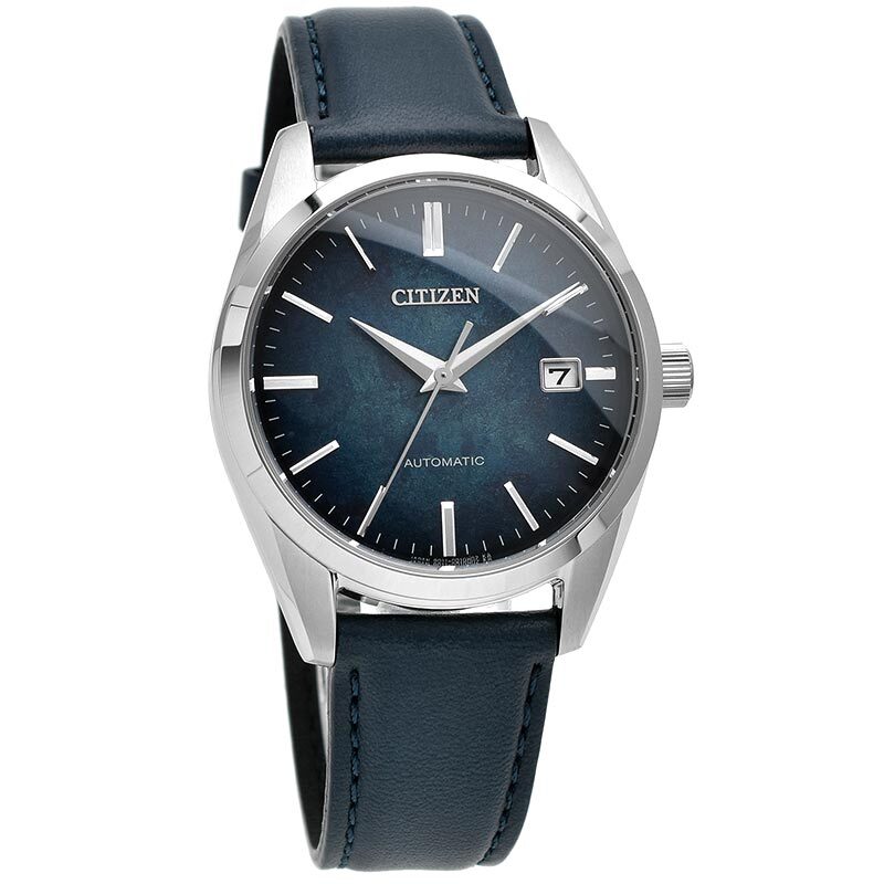 Pre-owned Citizen Collection Nb1060-12l Blue Lacquer Dial Mechanical Automatic Watch Men's