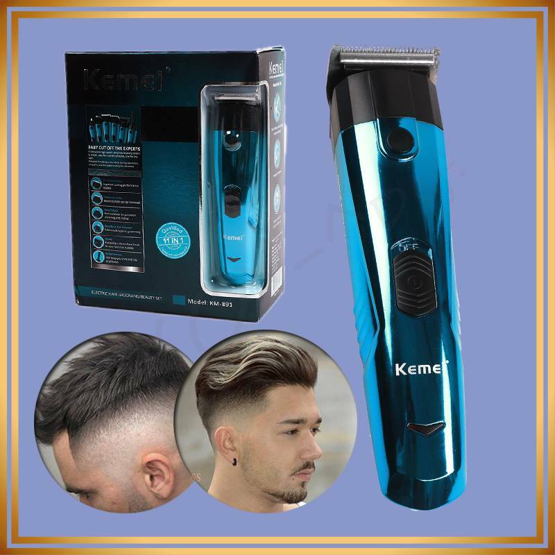 Kemei Fine Steel Cutter Head Best Hair Trimmer For Men Cordless