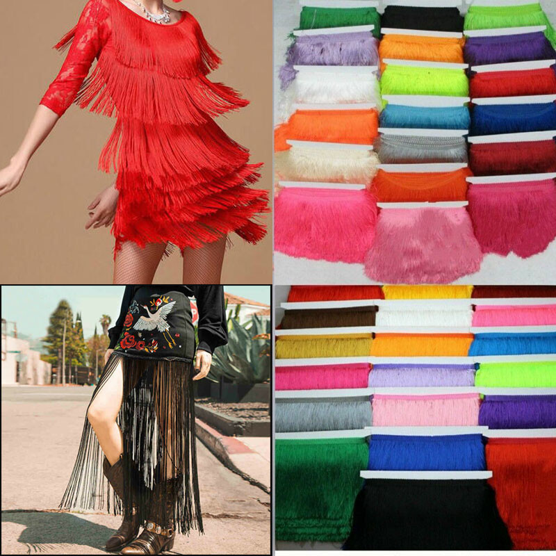 Tassel Fringe / Fringing Trim 15cm/6" Drop **33 DIFFERENT COLOURS** 10