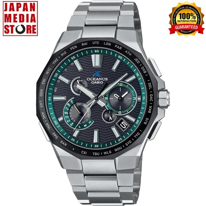 Pre-owned Casio Oceanus Ocw-t6000a-1ajf Bluetooth Titanium Radio Solar Men Watch Japan