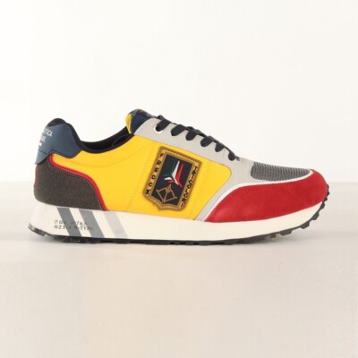 

Мужская обувь Aeronautica Militare Sneakers SC237 Yellow Red Grey Pilot, Желтый