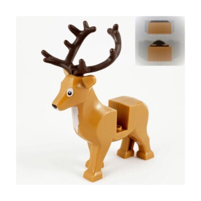 new LEGO Reindeer with Dark Brown Antlers (Stag, Deer)