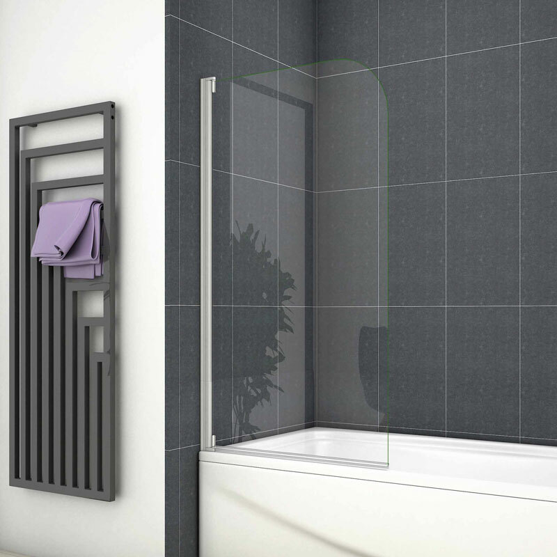 140 cm Badewannenaufsatz Drehen Duschwand 180 Grad Duschabtrennung 75 cm / 80 cm