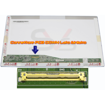 Display LCD 15,6 Pollici Per Notebook ASUS A55VD-SX645H E Altri - Ricambio LED Nero