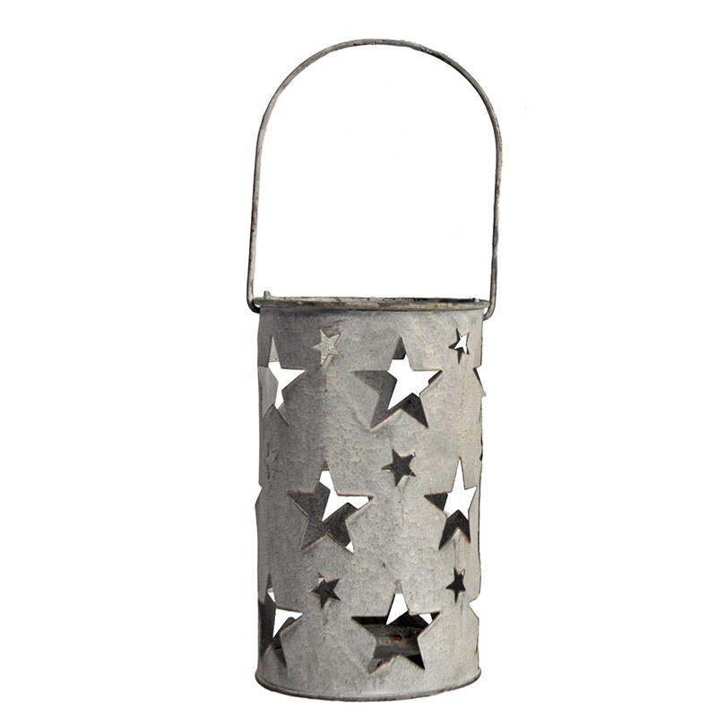 Grande Lanterne Ã©Toile Fer 12x36cm