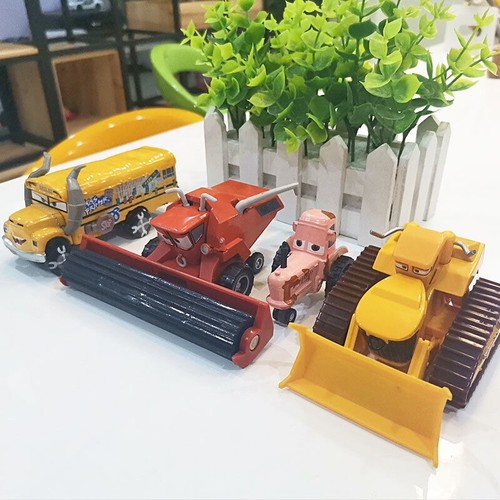 Disney Movie Cars Tractor Frank Harvester Miss Fritter  Bulldozer Diecast Car