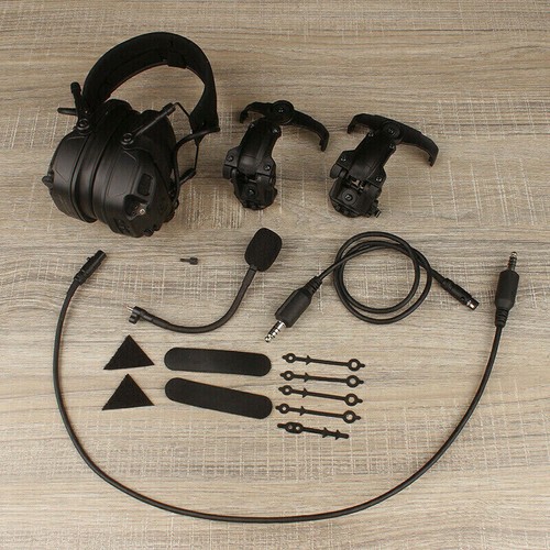 FCS AMP Pickup Noise Reduction Dual-Channel Tactical Headset V60 PPT PRC148/152