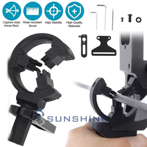 Arrow Rest with Extra Brush for Compound Recurve Bow Hunting