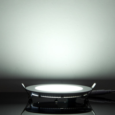 Ultra-Thin LED SMD Round Panel Lamp Recessed Ceiling Light Fixture Acrylic Hotel