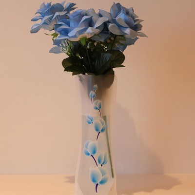 1 2 5 10pcs Hot Unbreakable Foldable Reusable Plastic Flower Vase