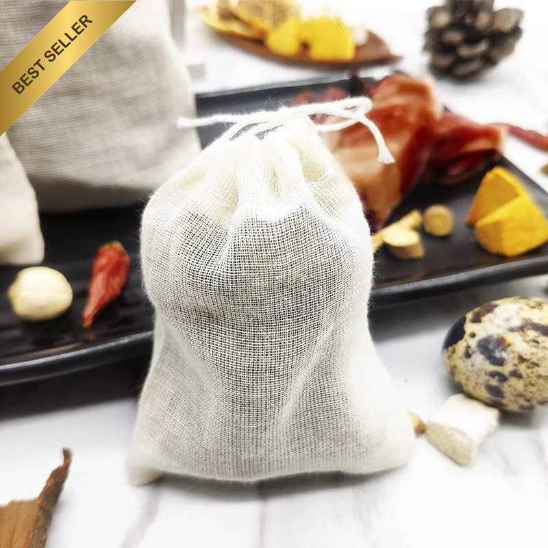 30 Pieces Spice Bags for Cooking Cheesecloth Bags for Straining Reusable Empty T