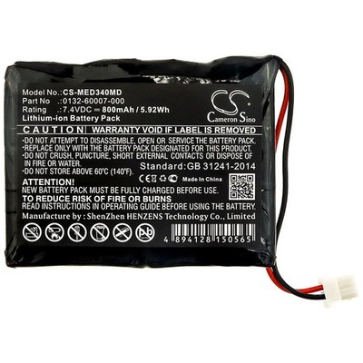 BATTERIE 800mAh 0132-60007-000 Para Mediaid 31610 34 Pulse IPX1 M30 POX010-34