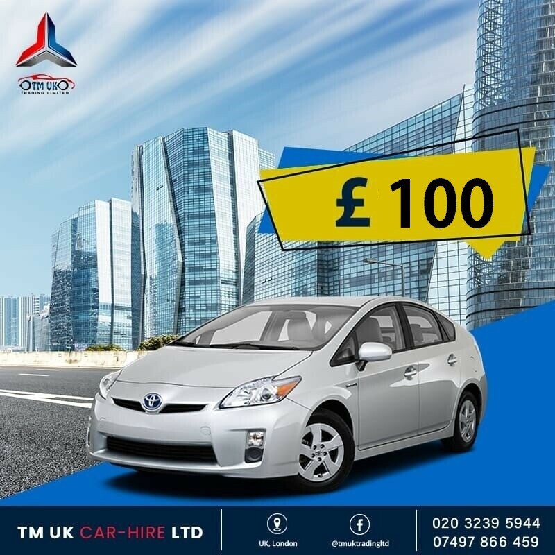TOYOTA PRIUS HYBRID PCO CAR HIRE **FROM ONLY £15 P/W** UBER READY ...