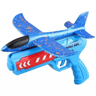 Airplane Launcher Toy Outdoor Sports Flying Non-Slip Catapult Plane for Kids