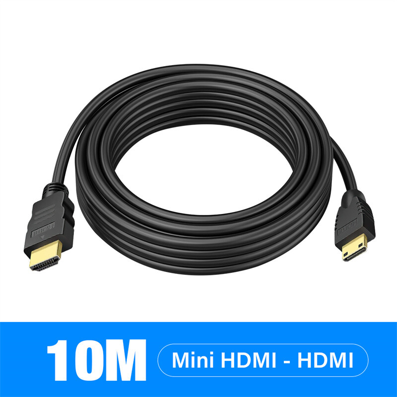 Mini HDMI to HDMI Cable High Speed Ultra HD for Canon EOS 5D Mark II / Mark III