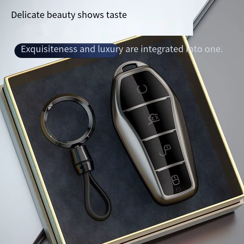 TPU Car Key Case Full Cover Shell Holder Protection for BYD Qin Plusdmi Atto 3 H