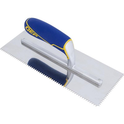 QEP 49917 High Quality Stainless Steel V-Notch Trowel 4-1/2 L x 11 W in.