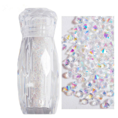 3000 Pcs Crystal Pixie 3D Nail Art Gems Micro Zircon 1.1mm Mini Rhinestones DIY