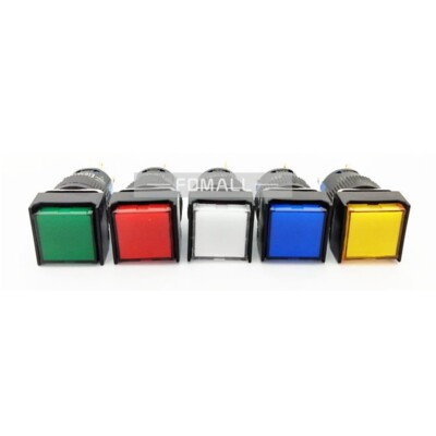 2Pcs For KACON Φ16mm self-resetting push button switch 1C (1a+1b)  K16-221