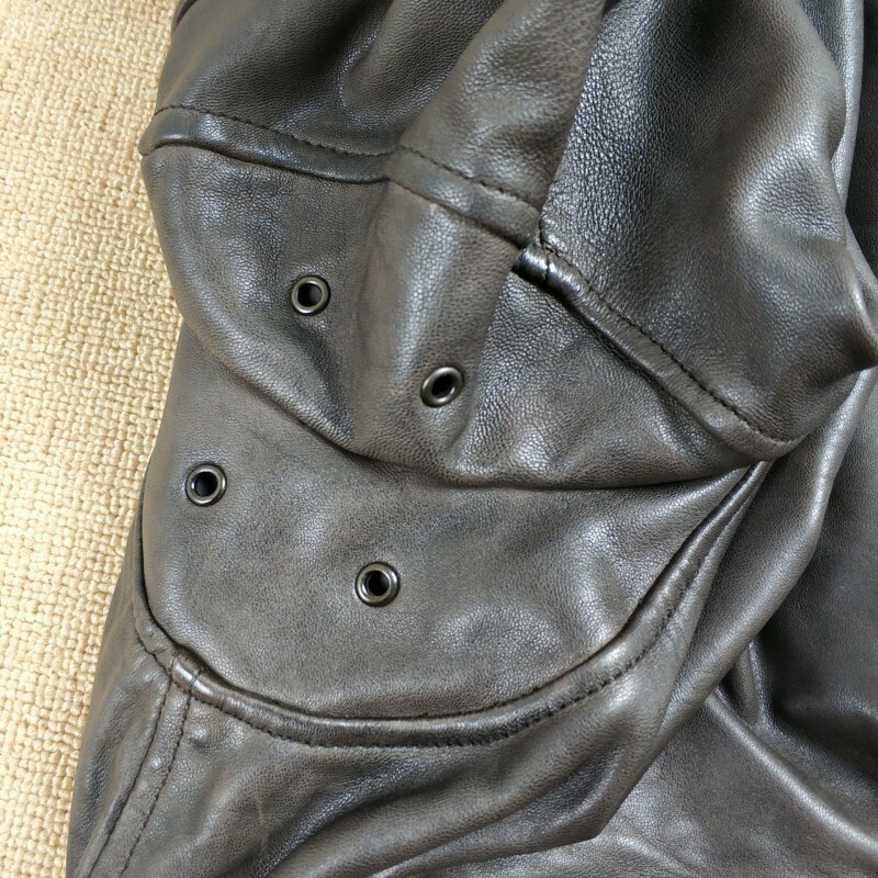 Pre-owned Tommy Hilfiger Men's Genuine Leather Aviator Bomber Jacket Brown S L Xl Xxl