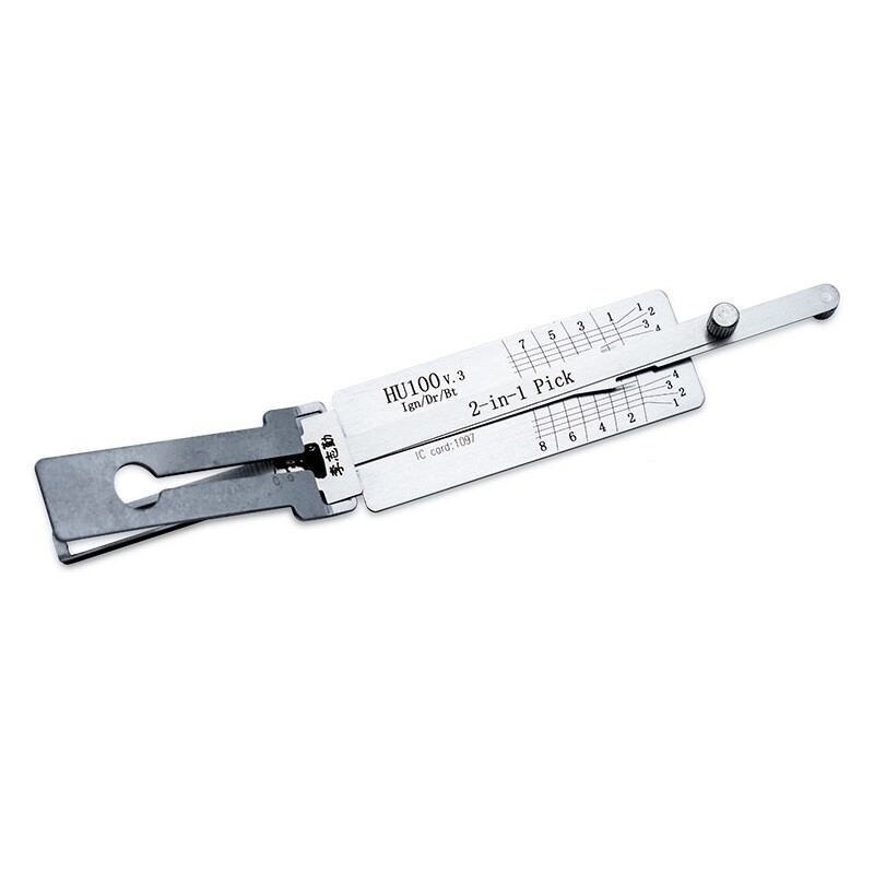 LISHI EASY PICK LOCK DECODER 2 in 1 TYP HU100 8 CUT