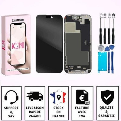 Ecran Pour iPhone 14 PRO OLED +Outils +Adhésif Noir