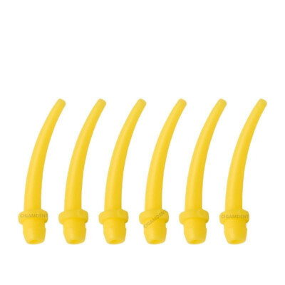 Dental Impression Material Mixing Tips Yellow Intraoral Tip For Light Body
