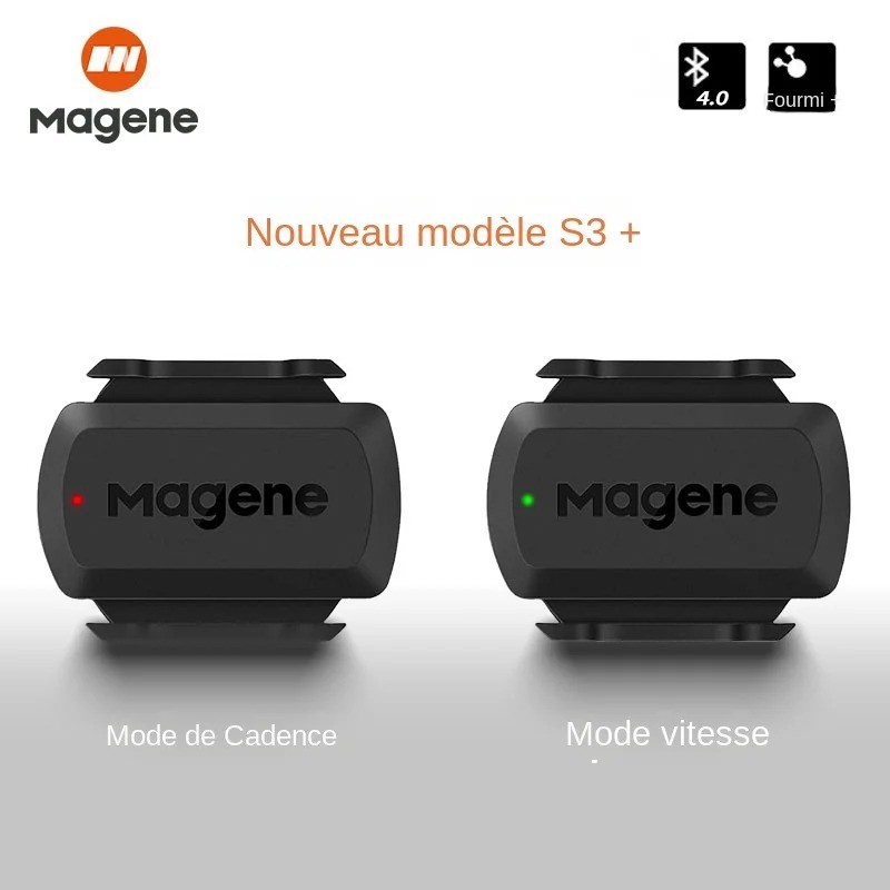 Capteur vitesse cadence vélo Magene S3 ANT Bluetooth compteur