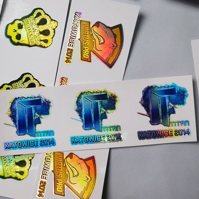CSGO holographic sticker Katowice 2014 Titan IBP Crown Gaming CS2 Counter Strike