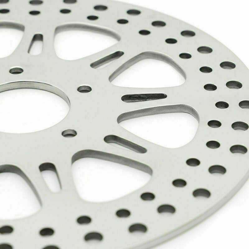 11.8" FRONT & 11.5" REAR BRAKE ROTOR DYNA STREET BOB LOW RIDER WIDE GLIDE POLISH
