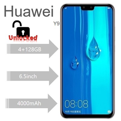 Huawei Y9 128GB Unlocked 6.5-inch Global 13MP Rear Dual Camera Smartphone