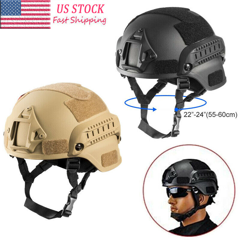 Tactical Helmet Airsoft Paintball Military Combat Fast PJ Style Hunting Shooting