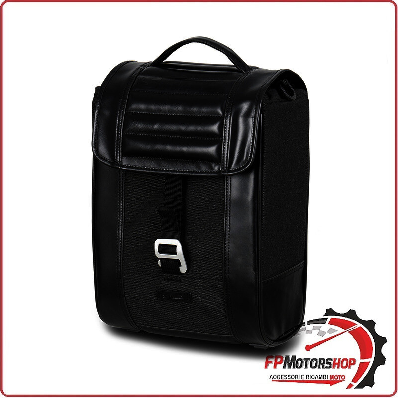 BORSA LATERALE PORTAPACCHI PER MOTO SHAD CAFE' RACER SR38 10L NERA X0SR3821