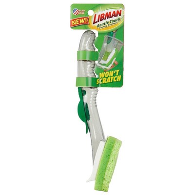 Libman 1130 Clear Handle Plastic Scrubbing Wand 11 H x 3 W in. (Pack of 6)