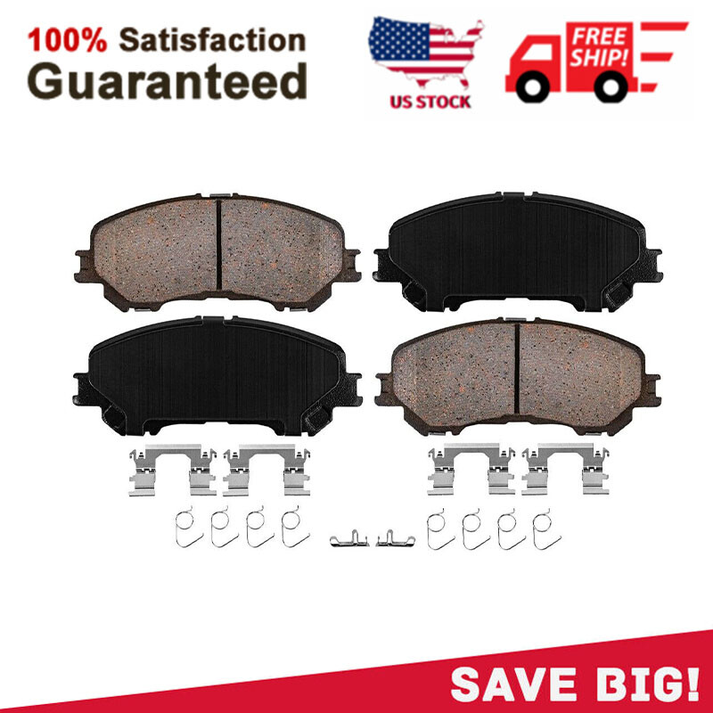 For 2014 2015 2016 2017 - 2020 Nissan Rogue Front Ceramic Brake Pads w/Hardware