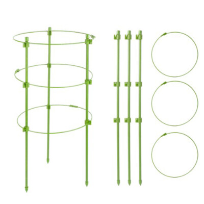 Adjustable Tomato Cage Plant Support Cages Garden Cucumber Trellis Ring