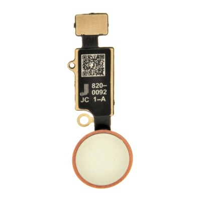 JC Home Button No Bluetooth No Jumper for Apple iPhones 7 to SE  White Gold
