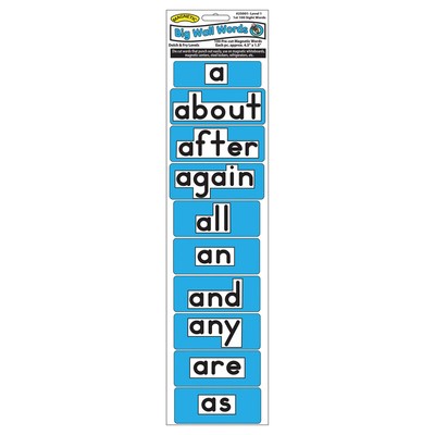 Ashley Die-Cut Magnetic Big Wall Words 1st 100 Level 1 Dolch & Fry (ash-25001)