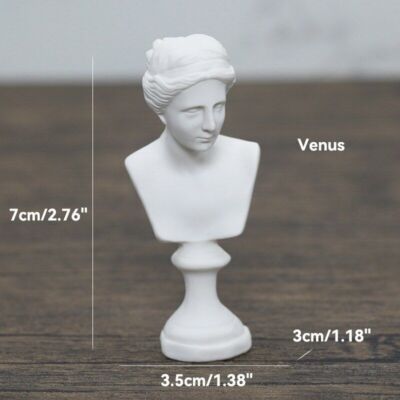 1:6 miniature Greek Mythology plaster bust Figurine Sculpture Statue Portrait