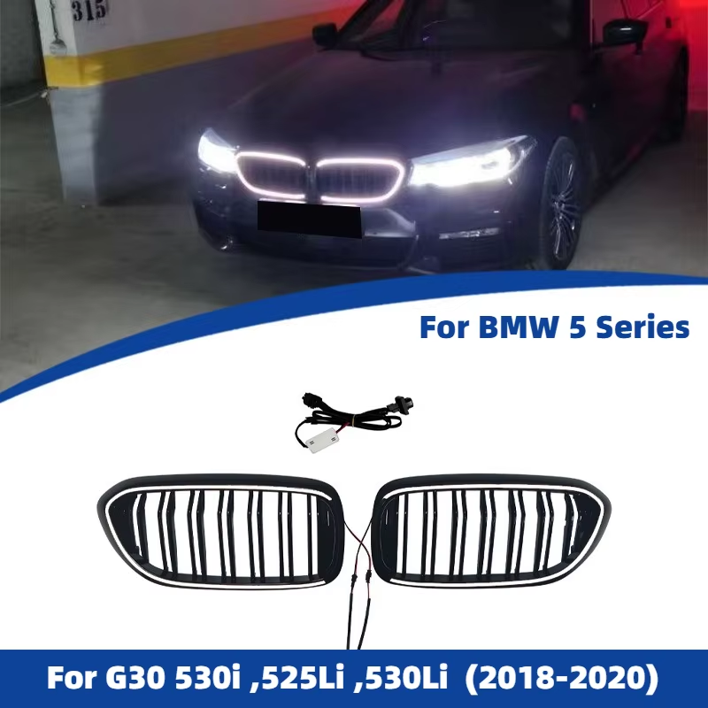 5 Series G30 530i ,525Li ,530Li 2018 2019 2020 Car Front Bumper Kidney Illuminat