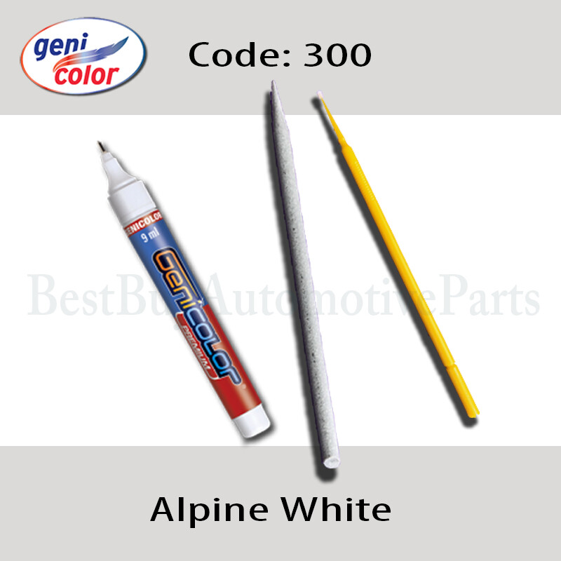 Oem Touchup Paint Pen Kit Bmw300alpine White Iiisanding Stick