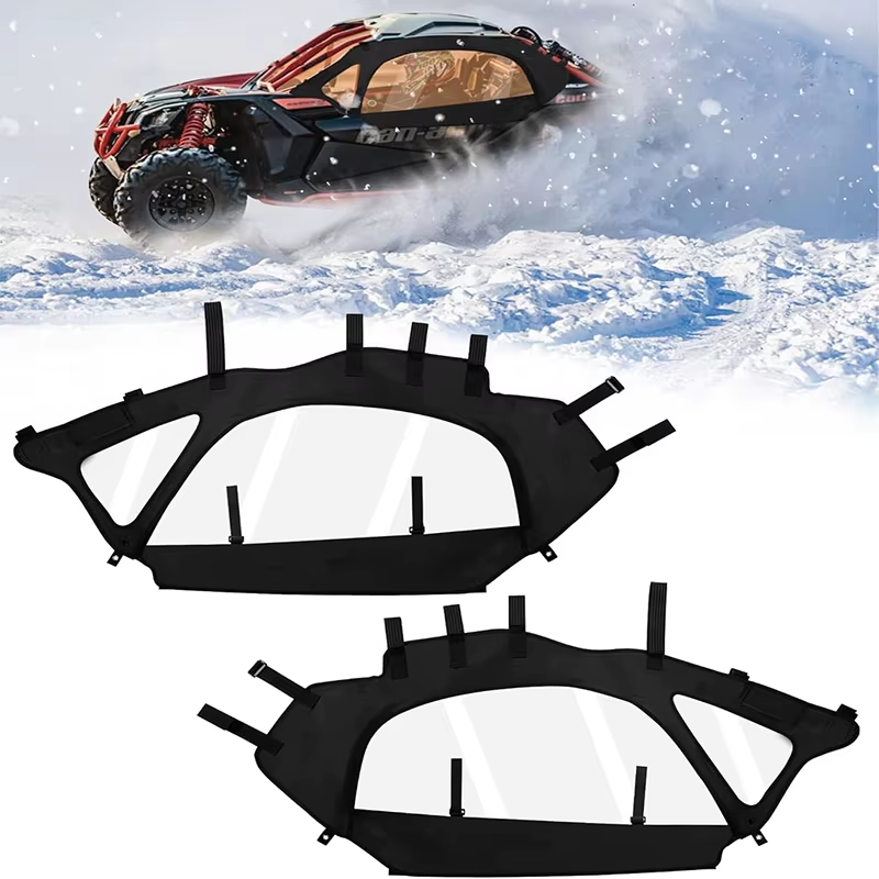 X3 Soft Upper Door Set Kit UTV Soft Cab Doors Top Enclosure Top Door Skin For 20