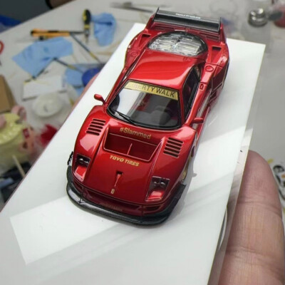 Fuelme 1:64 Scale LB-Works Ferrari F40 Resin Diecast Car Model Limited Candy Red
