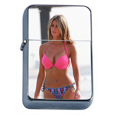 Dubai Pin Up Girls D3 Windproof Dual Flame Torch Lighter Refillable 