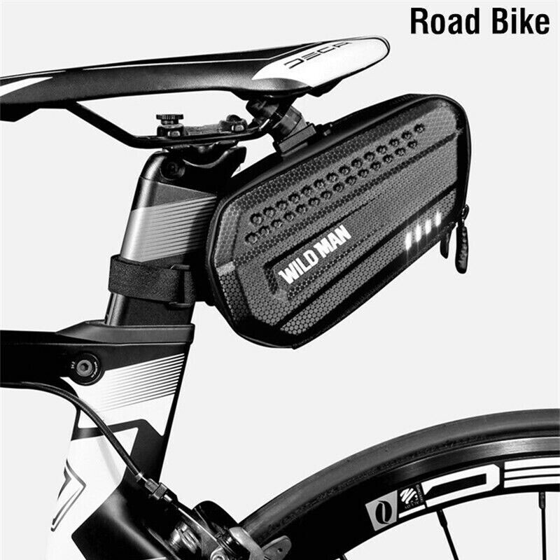 Saddle Bag Waterproof 3d Hard Shell Bicycle Seat Bag 1.2l
