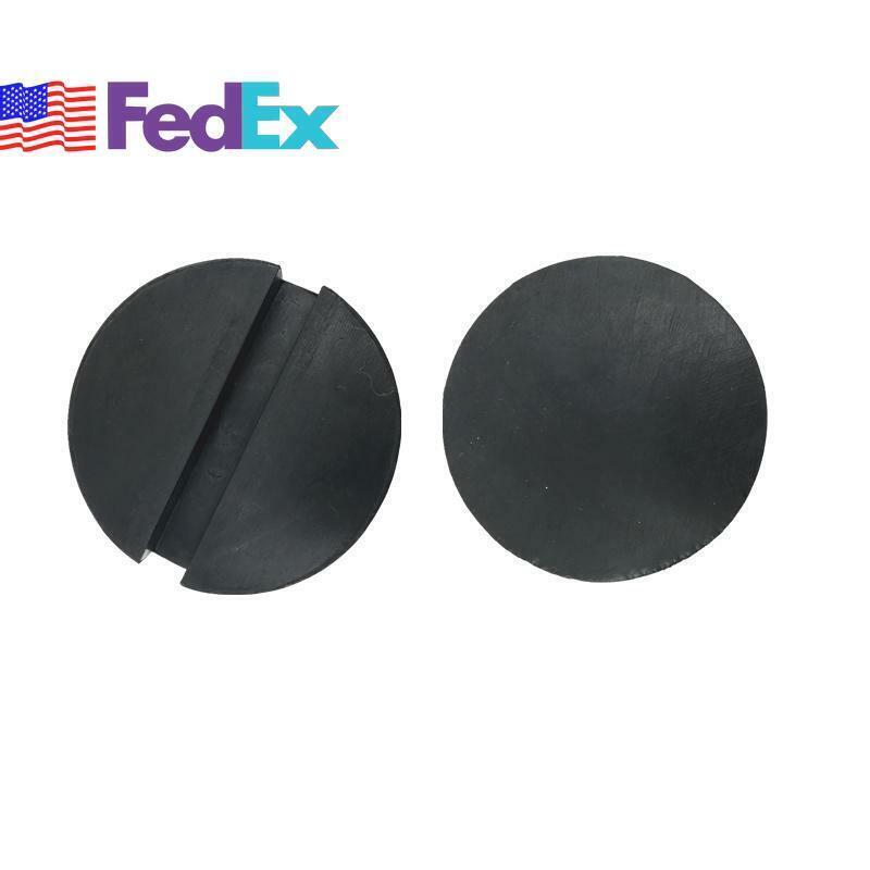 2Pcs Universal Jack Pad Adapter 75mm Black Highly Durable Soft