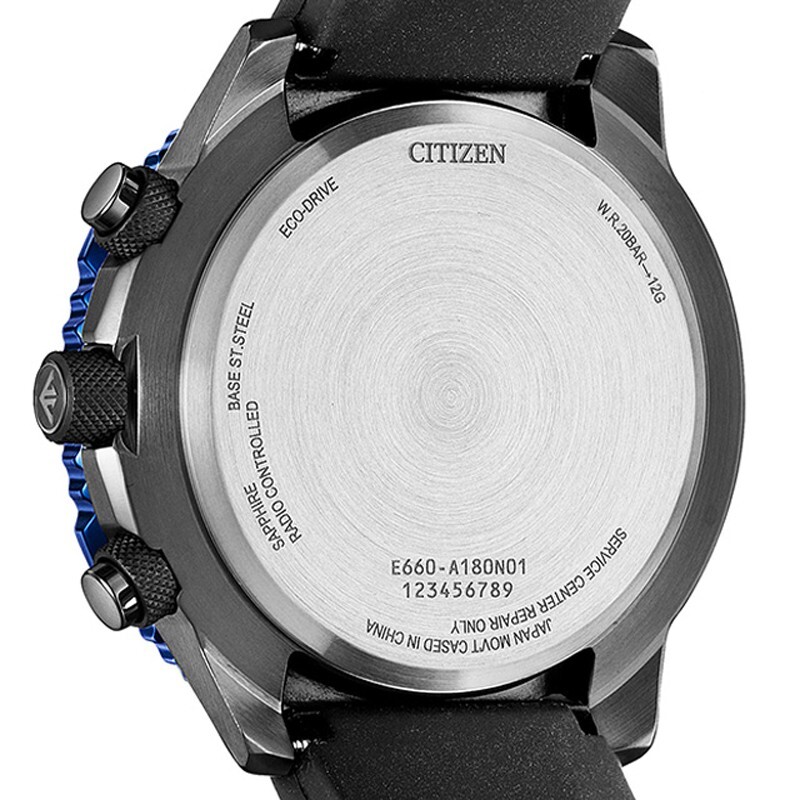 Pre-owned Citizen Promaster Sky Cb5006-02l Sporty Eco-drive Radio Direct Flight Men Watch