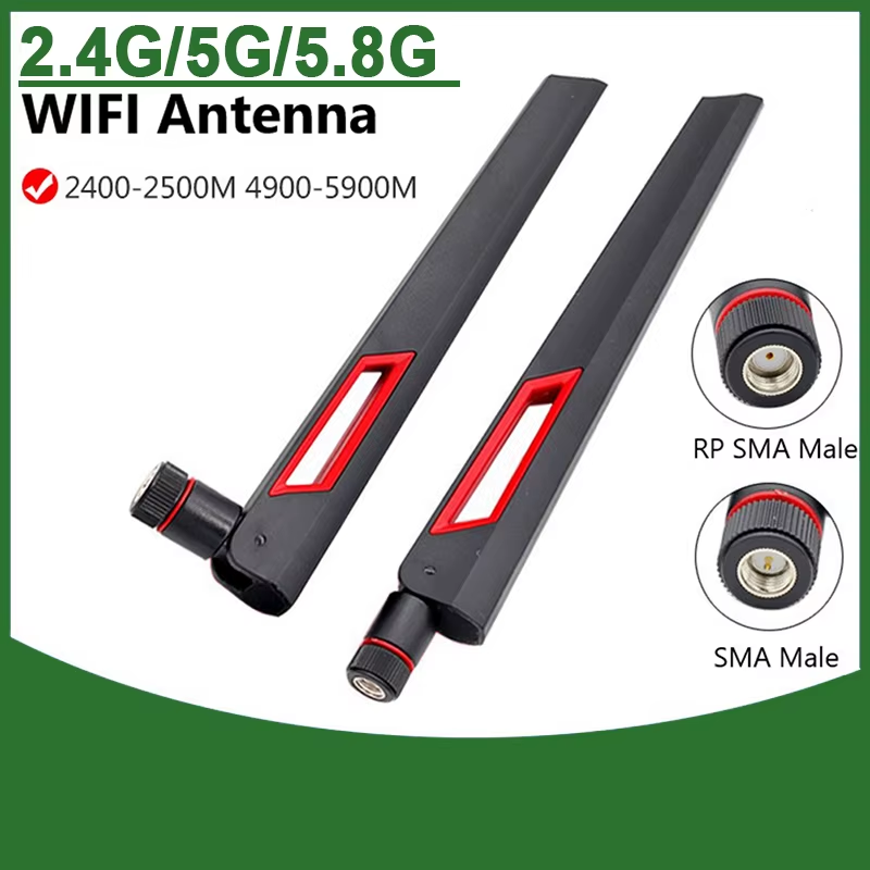12dbi WIFI Antenna 2.4Ghz 5.8Ghz 50W SMA Male Universal Antena Amplifier WLAN Ro